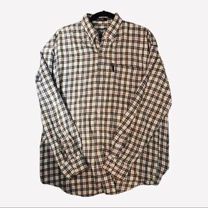 Chaps plaid light flannel type button down shirt